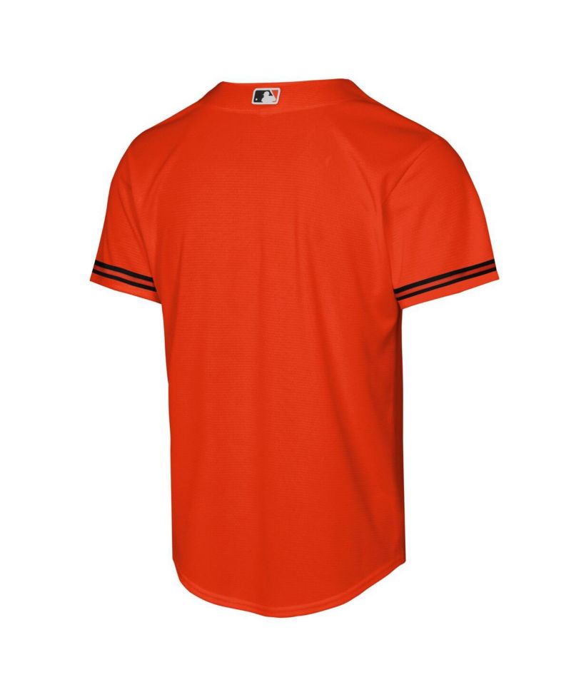 Big Boys and Girls Orange Baltimore Orioles Alternate 2 Replica Jersey