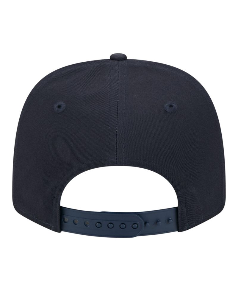 Men's Navy Georgia Tech Yellow Jackets Wordmark Rope 9SEVENTY Stretch-Snap Hat