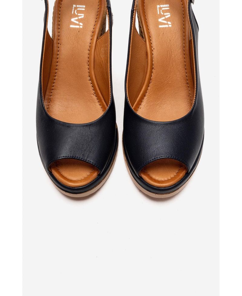 Women's Helina Leather Wedge Sandal