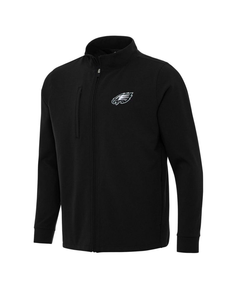 Men's Black Philadelphia Eagles Regard Full-Zip Jacket