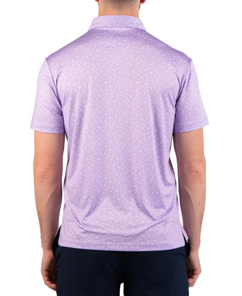 Men's Summer Floral Printed Performance Polo