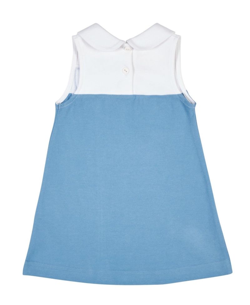 Big Girls Pique Knit Dress with Tulip