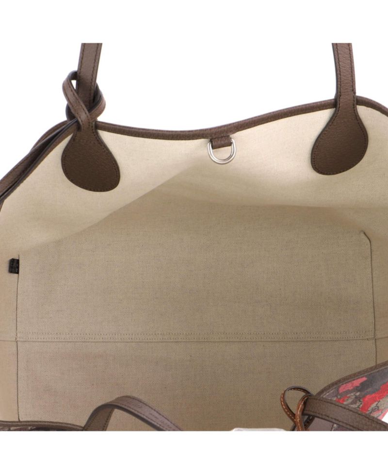 Large GG Open Tote GG Camouflage Coated Canvas