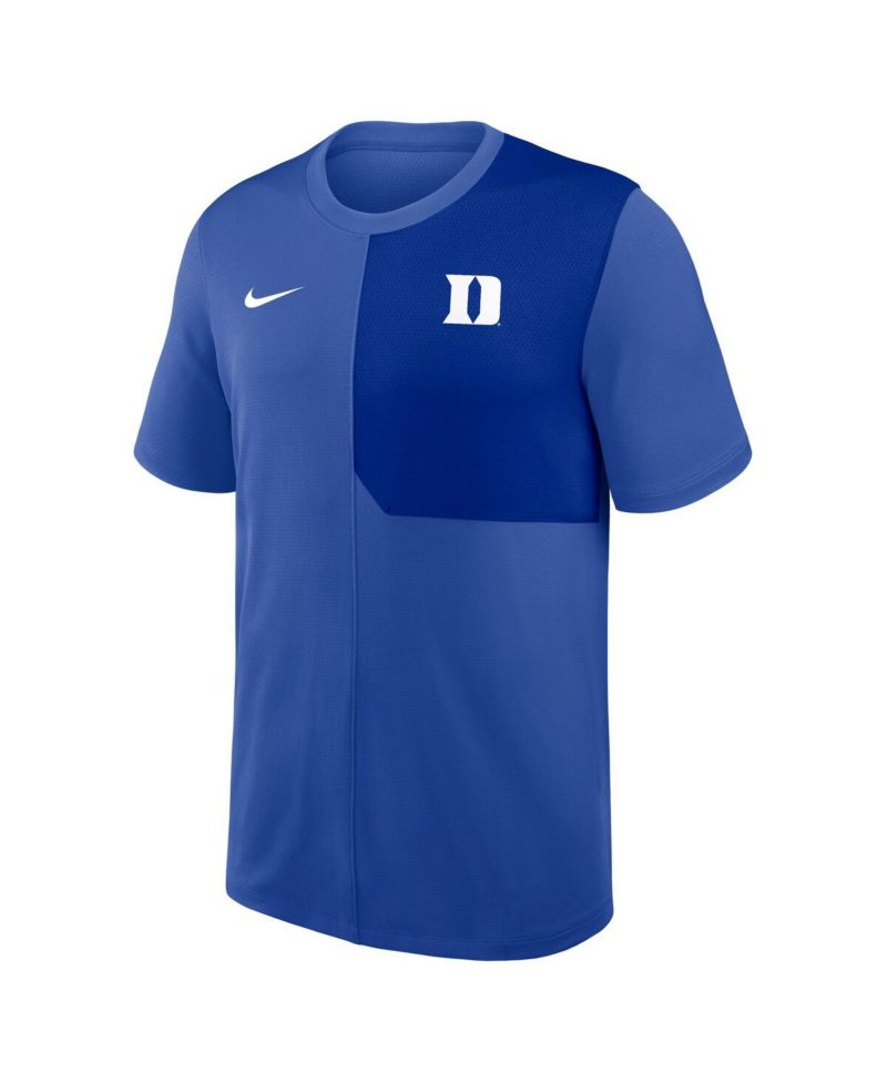 Men's Royal Duke Blue Devils 2025 Sideline UV Performance Coach T-Shirt