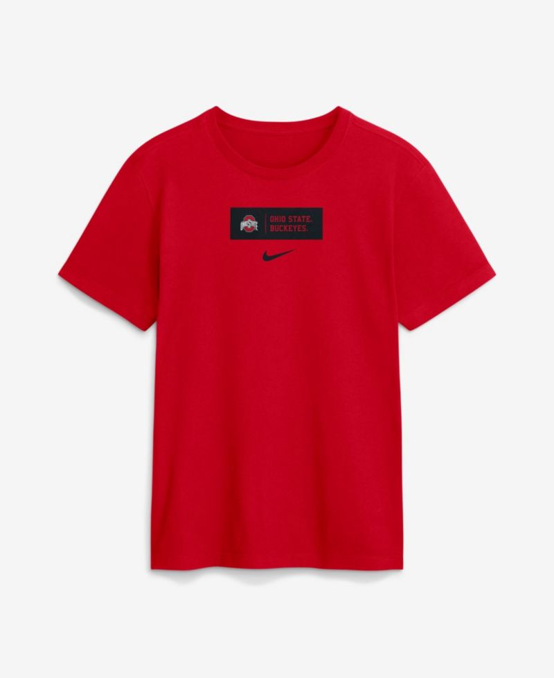 Men's Scarlet Ohio State Buckeyes Primetime Crew T-Shirt