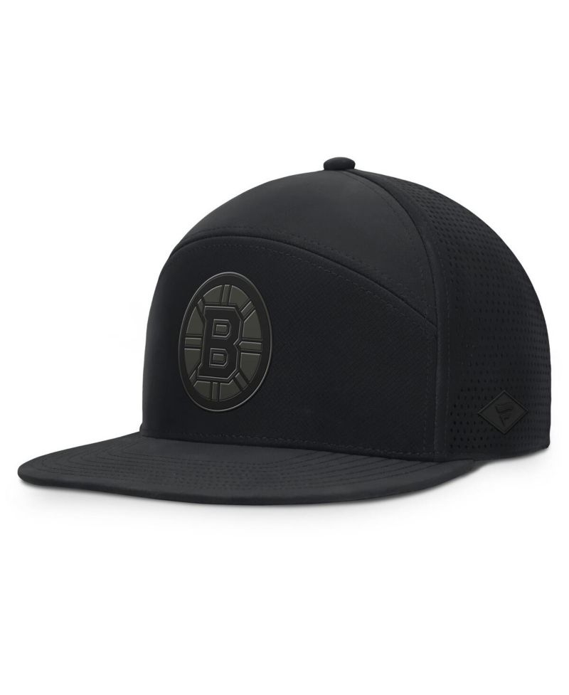 Men's Black Boston Bruins Front Office Adjustable Hat