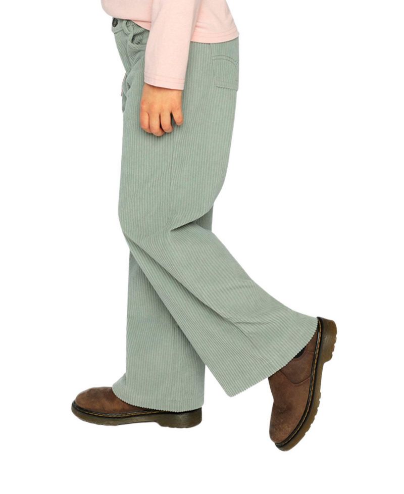Little and Big Girl's (6-14) Stretch Corduroy Wide Leg Pants