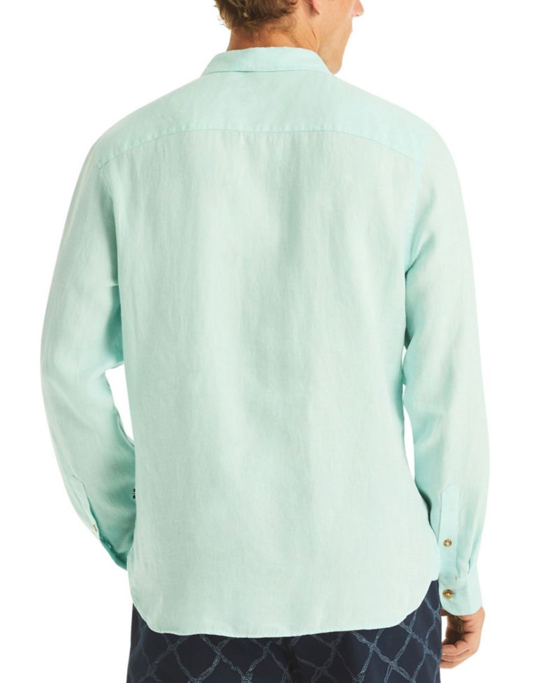 Men's Long-Sleeve Linen Shirt