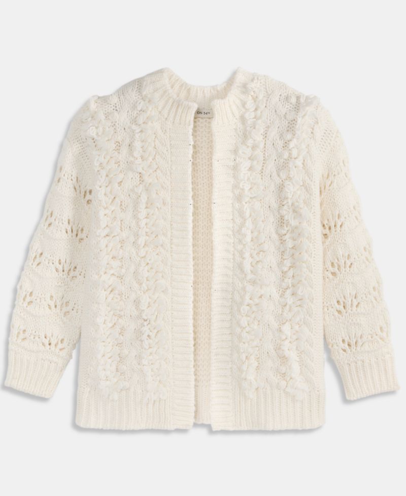 Women's Chunky Loop Cardigan Sweater