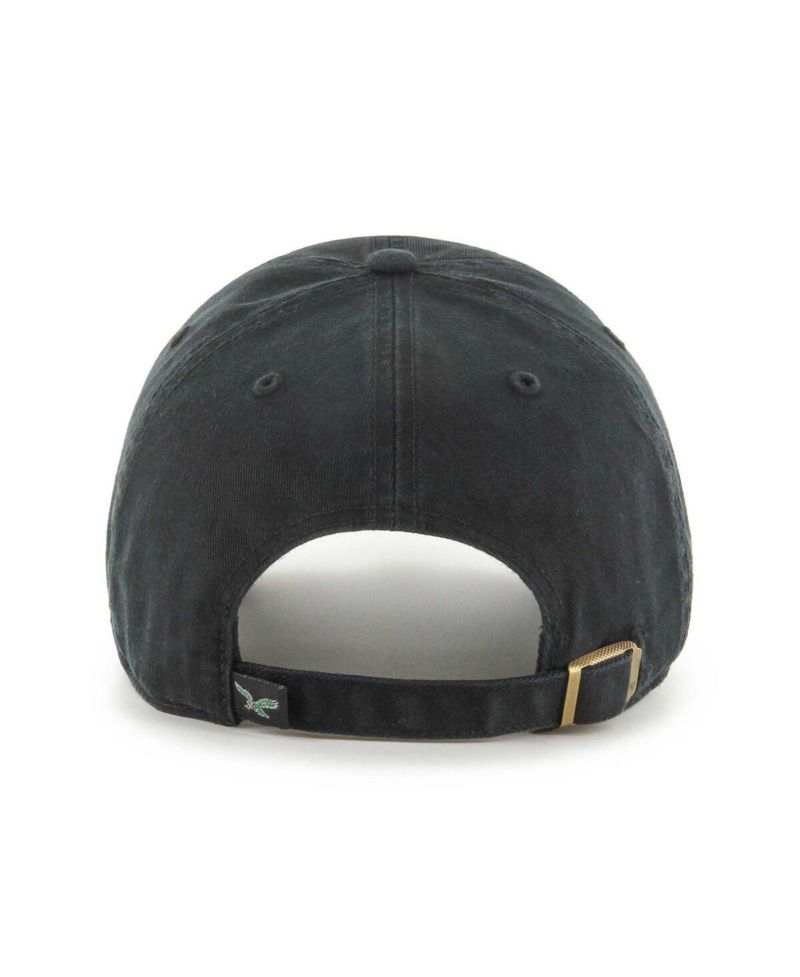 Men's Black Philadelphia Eagles Clean Up Legacy Adjustable Hat