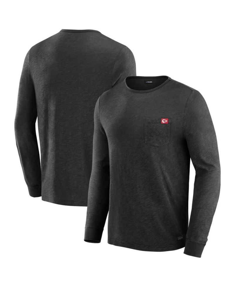 Men's Black Kansas City Chiefs In-The-Pocket Long Sleeve T-Shirt