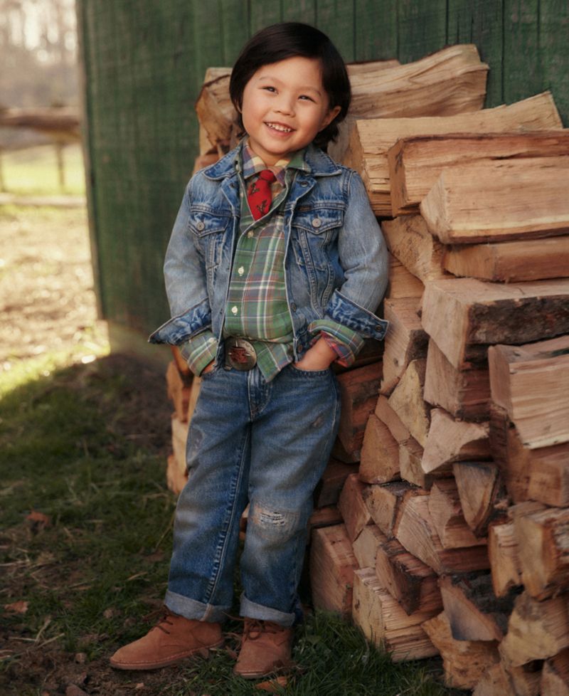 Toddler and Little Boys Cotton Denim Trucker Jacket