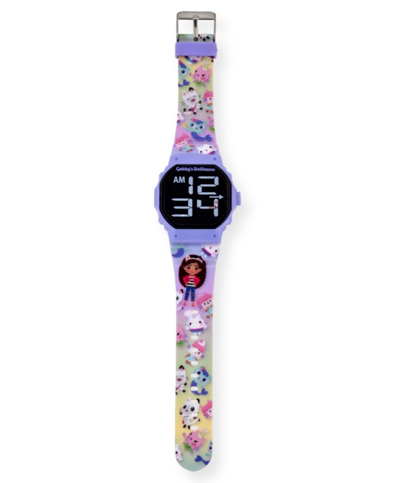 Unisex Lilac Silicone Strap LED Touchscreen Watch