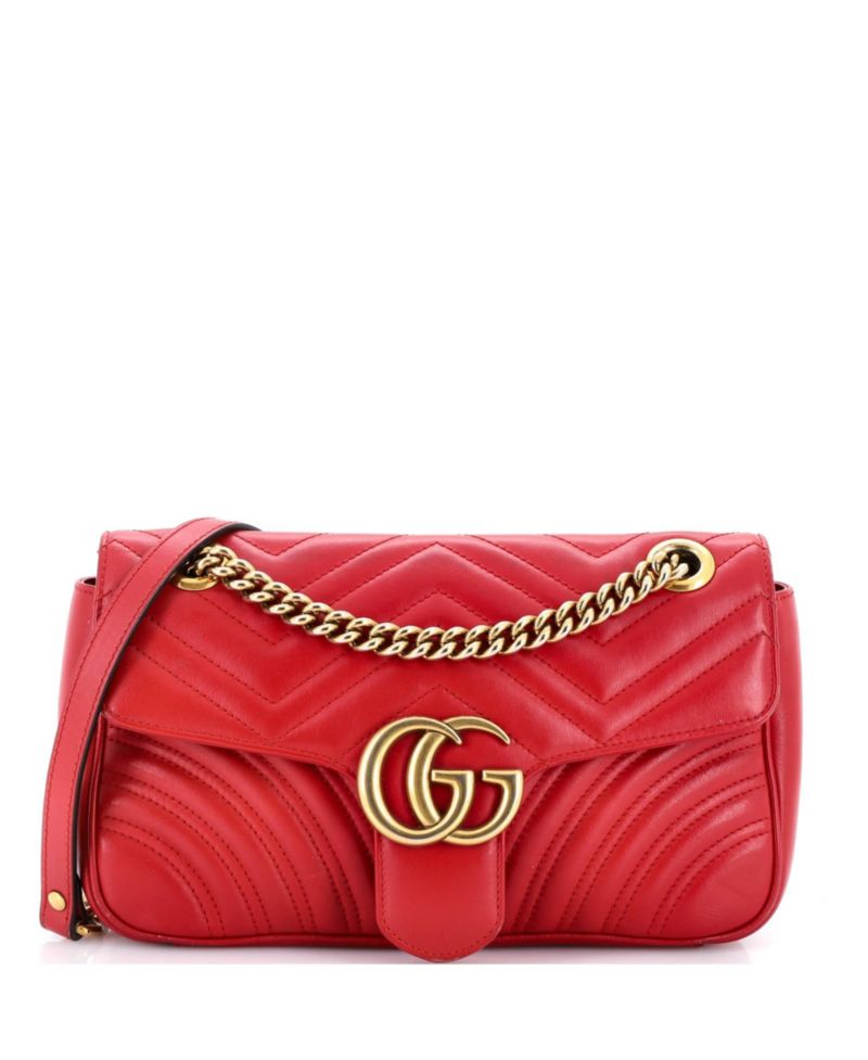 Medium GG Marmont Flap Bag Matelasse Leather
