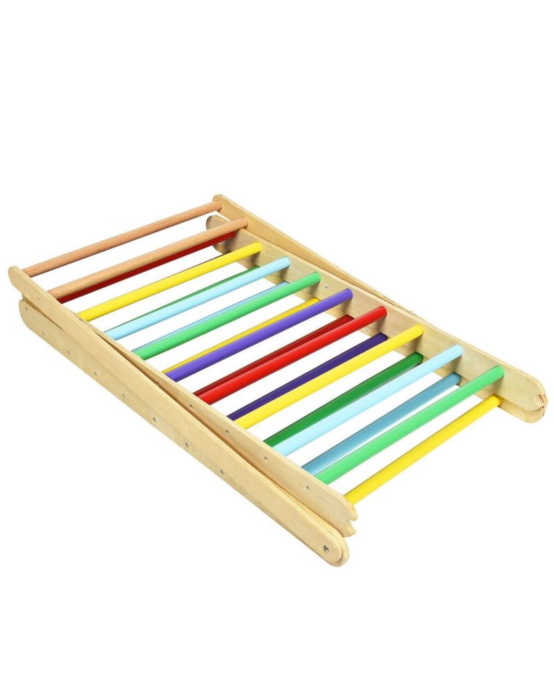 Foldable Montessori Triangle Climber with Reversible Ramp