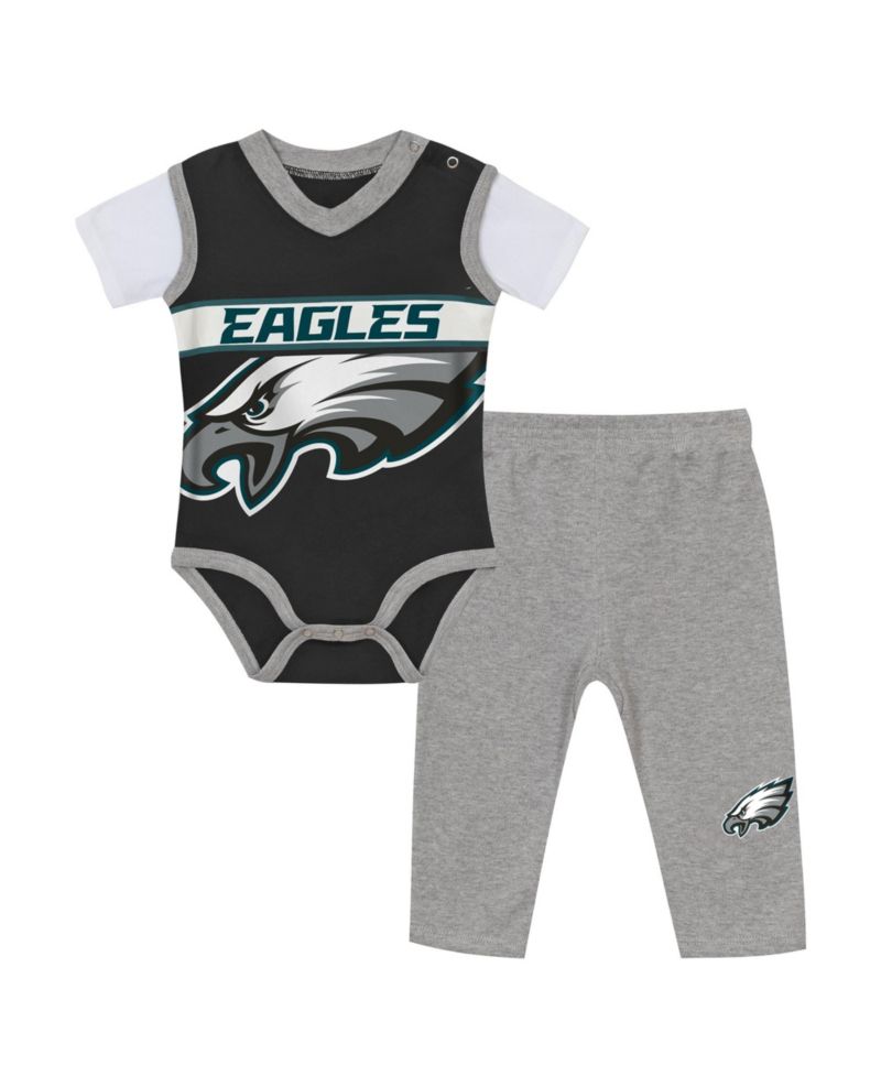 Baby Boys and Girls' Philadelphia Eagles Jersey Bodysuit and Pants Set