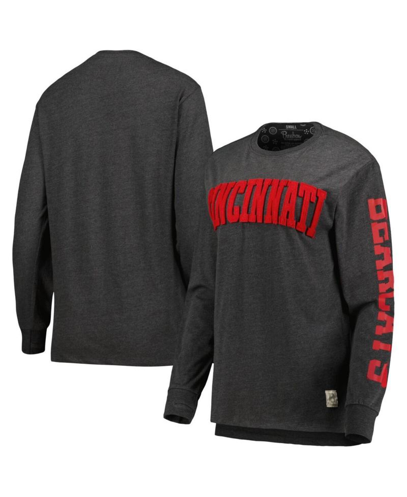 Women's Black Cincinnati Bearcats Two-Hit Canyon Long Sleeve T-shirt