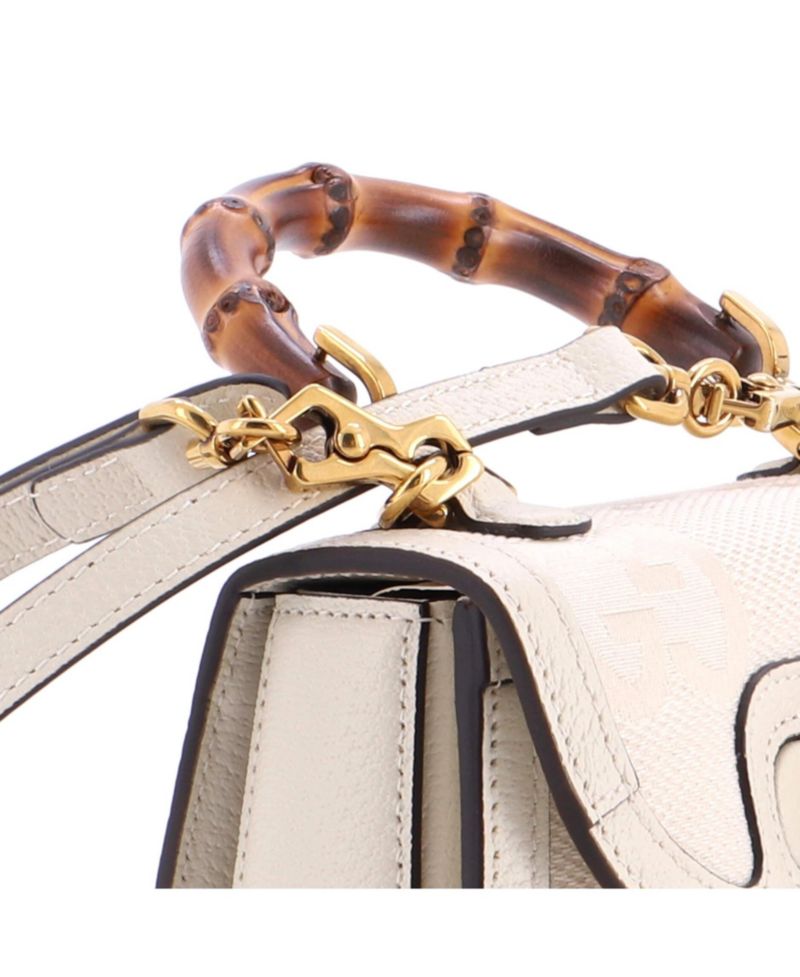 Mini Bamboo 1947 Top Handle Bag Jumbo GG Canvas
