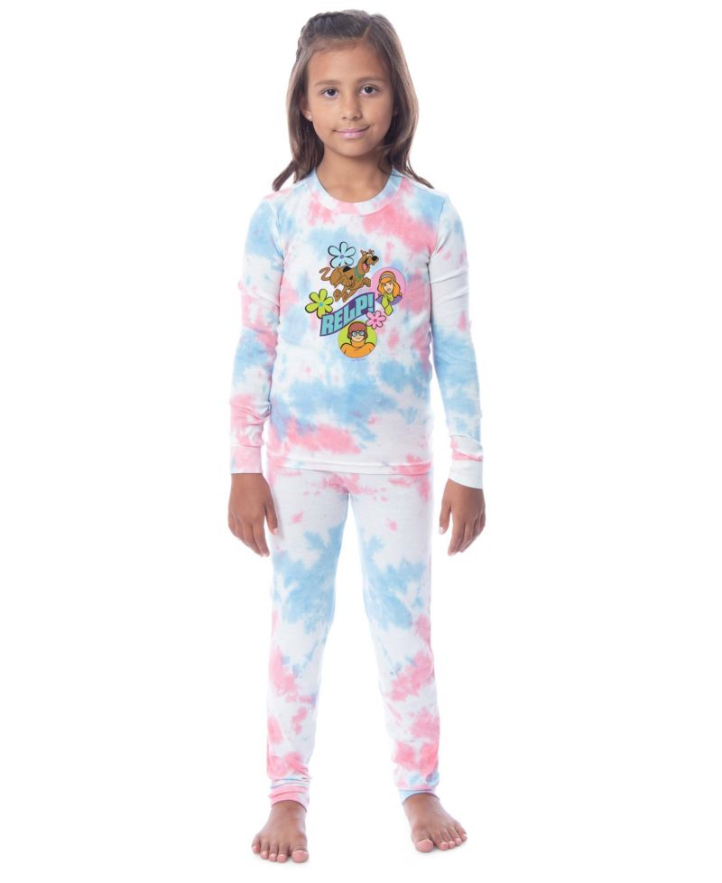Big Girls Relp! Daphne Velma Character 2PC Tie-Dye Pajama Set