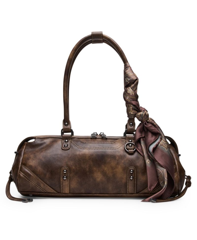 Cierra Medium Scarf Detail Large Shoulder Handbag