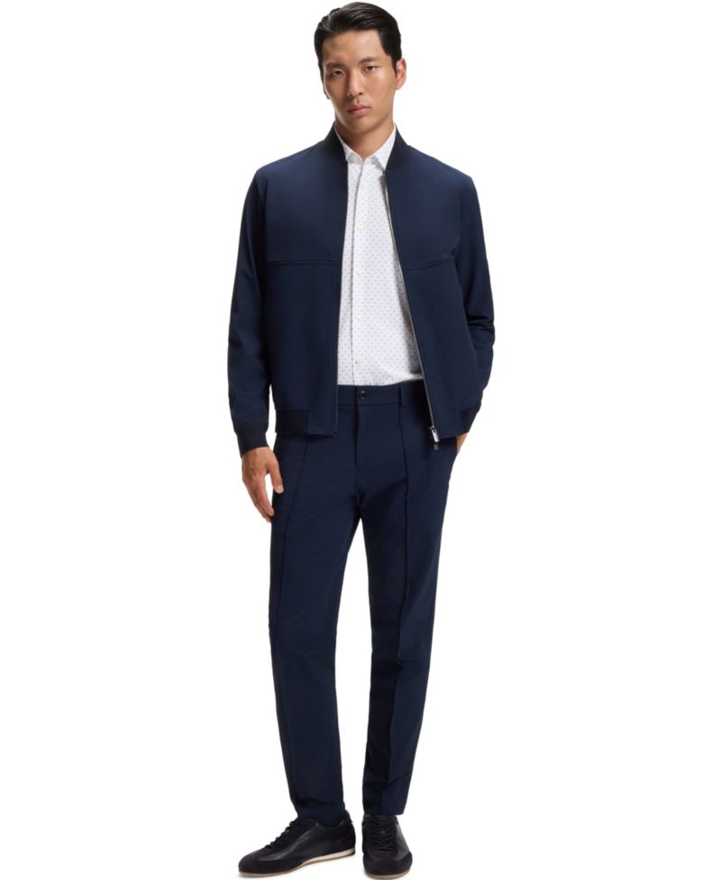 Men's Stretch Jersey Slim-Fit Dress Shirt