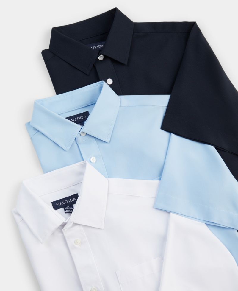 Big Boys Uniform Short Sleeve Performance Woven Shirt