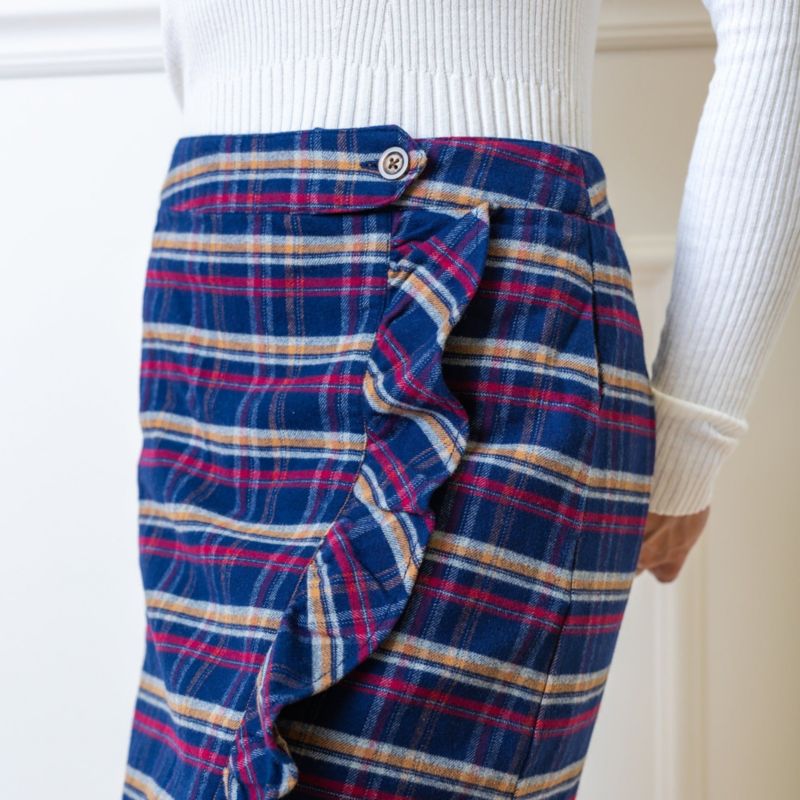 Women's Hope and Henry Flannel Ruffle Skirt