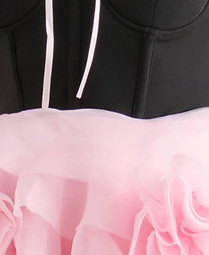 Juniors' Sweetheart Tiered Mini Dress