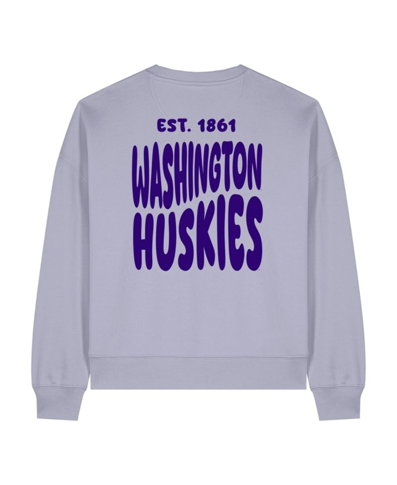 Women's Purple Washington Huskies Cloud Sweatshirt