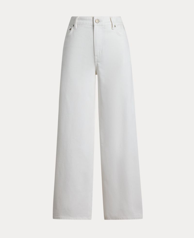 Women's High-Rise Wide-Leg Cropped Jeans