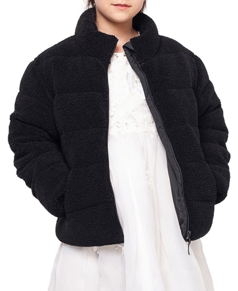 Big Girls Sherpa Puffer Jacket