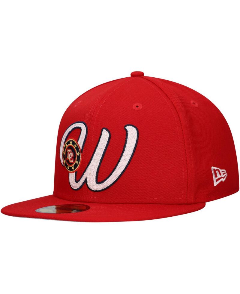 Men's Red Washington Nationals Duo Logo 2.0 59FIFTY Fitted Hat