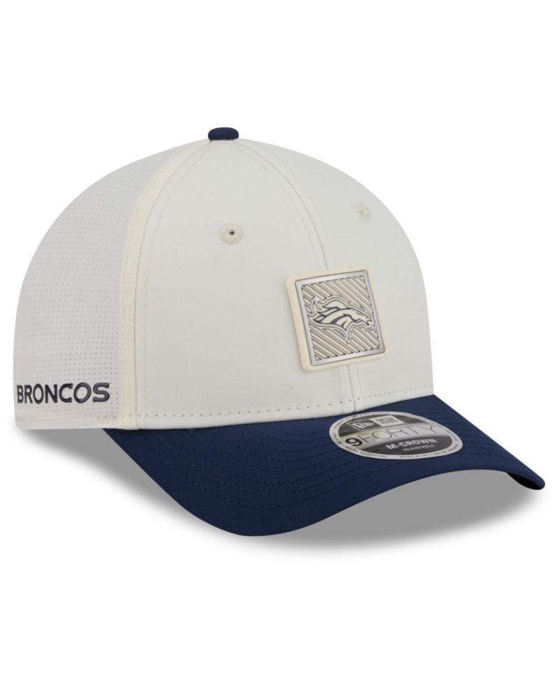 Big Boys and Girls Cream/Navy Denver Broncos 2026 Training Camp 9FORTY M-Crown Adjustable Hat