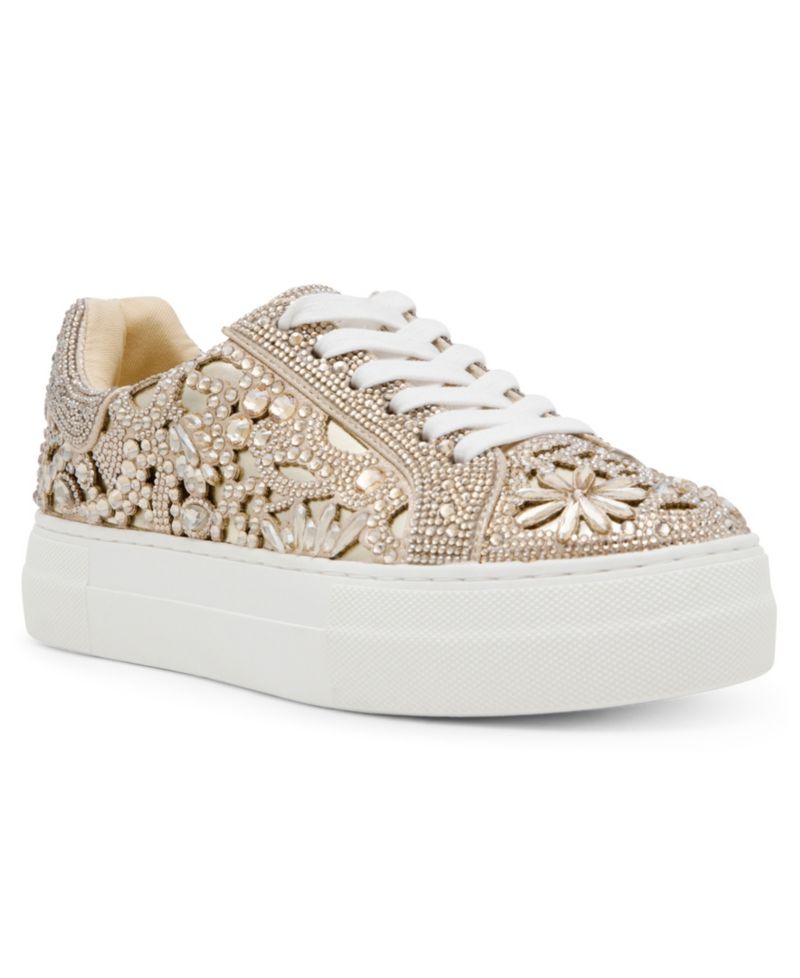 Women's Reily Rhinestone Lace-Up Sneakers