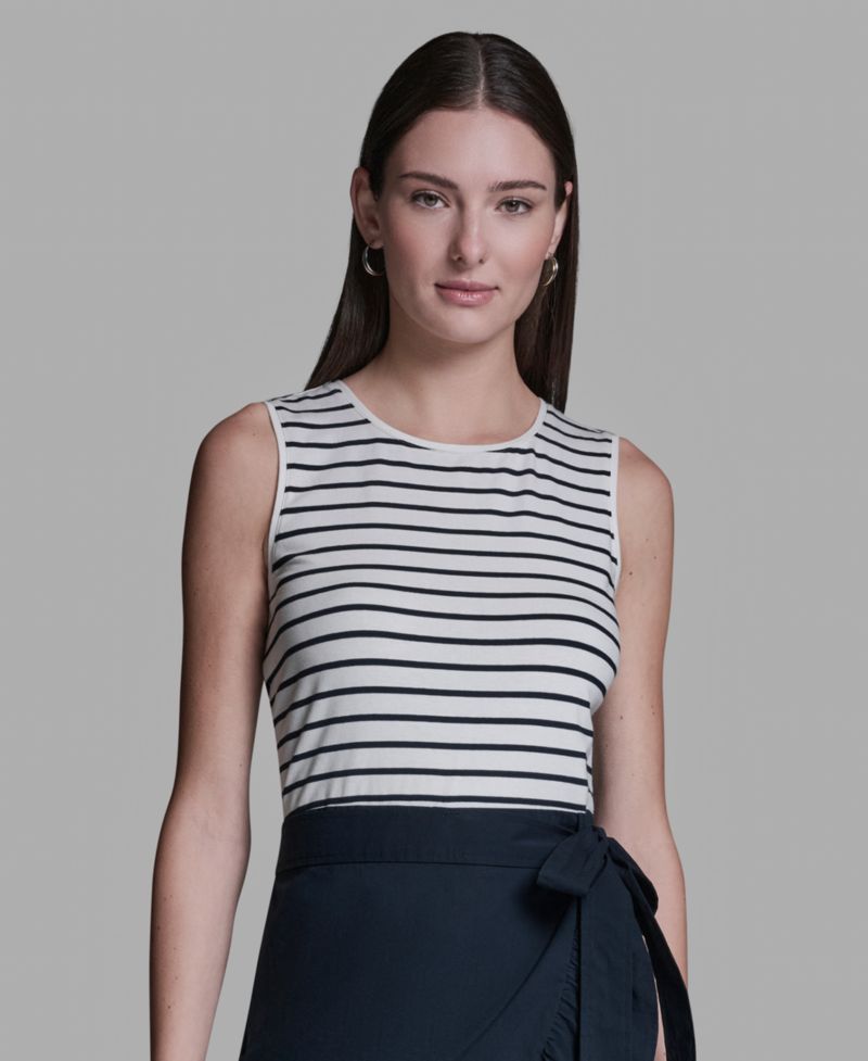 Women's Crewneck Sleeveless Dress