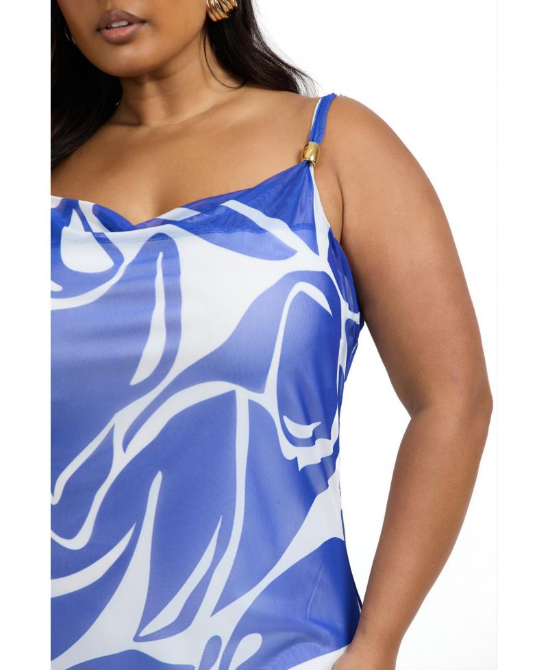 Women's Elegant Patterned Maxi Dress