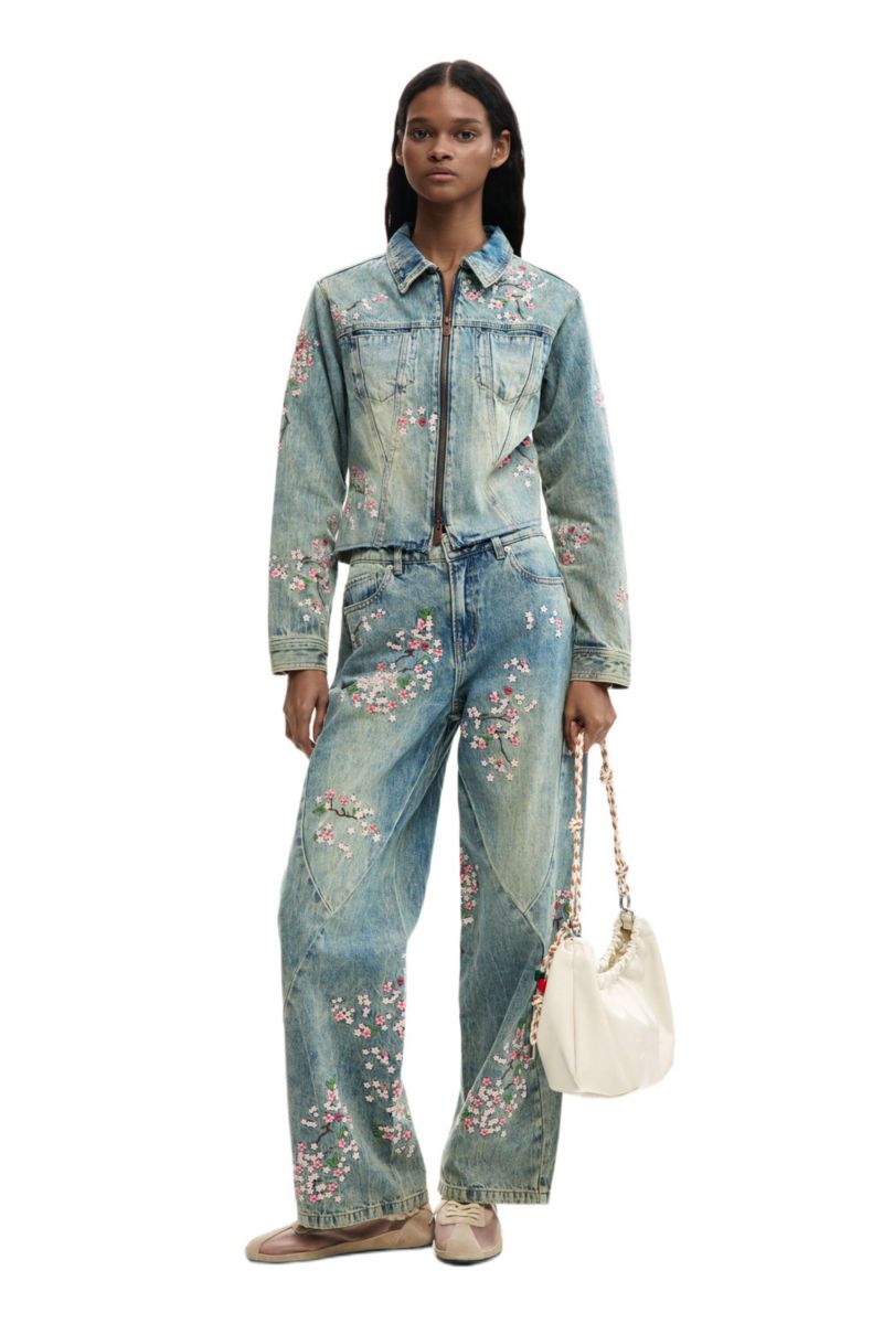 Women's Embroidered denim jacket