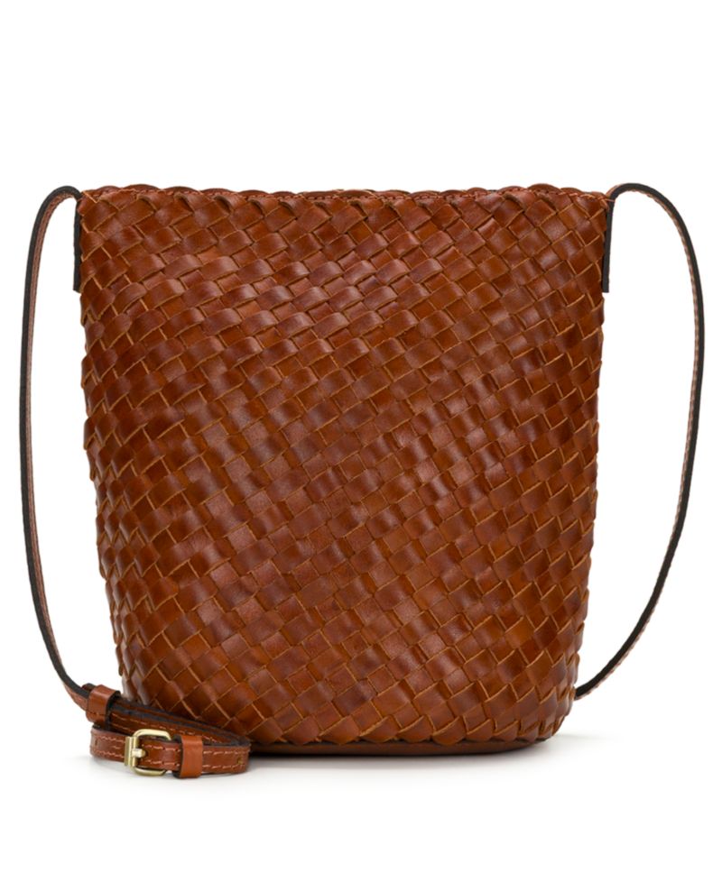 Darcy Small Woven Leather Crossbody Handbag