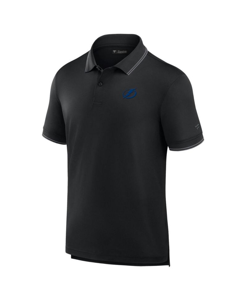 Men's Black Tampa Bay Lightning Front Office Pique Polo Shirt
