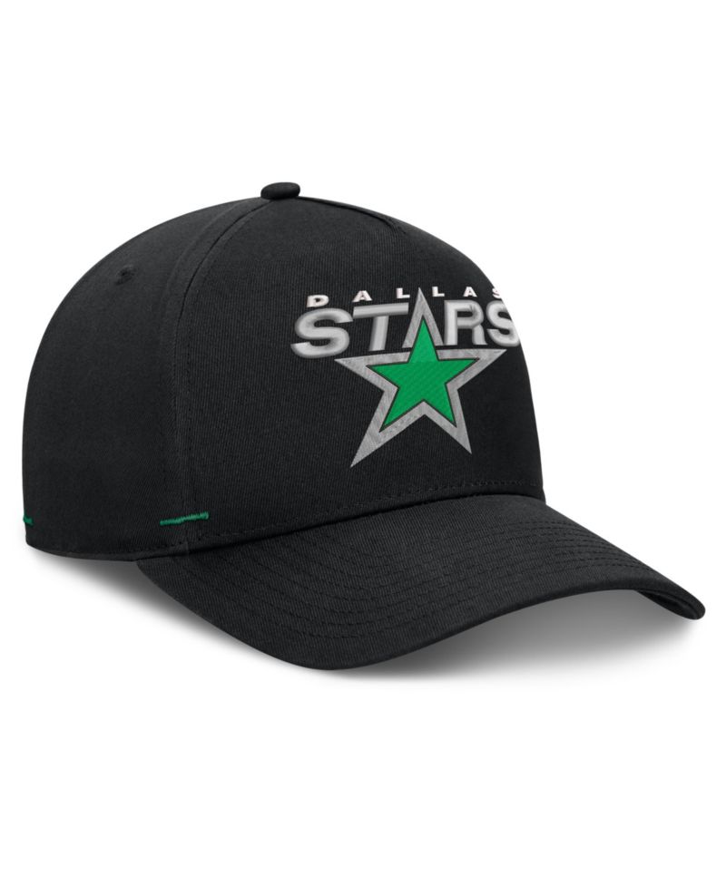 Men's Black Dallas Stars Alternate Authentic Pro Rink A-Frame Adjustable Hat