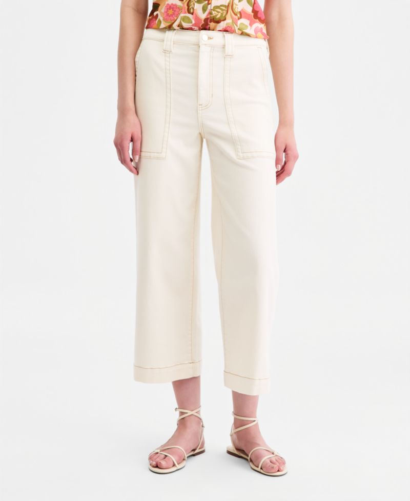 Women's Stride High-Rise Cropped Wide-Leg Jeans
