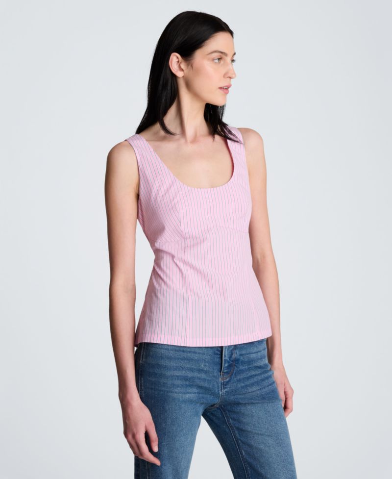 Women's Fitted Sleeveless Bodice with Back Cut out