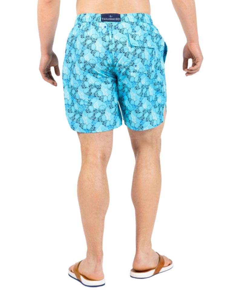 Men's Skulls Printed Swim Shorts