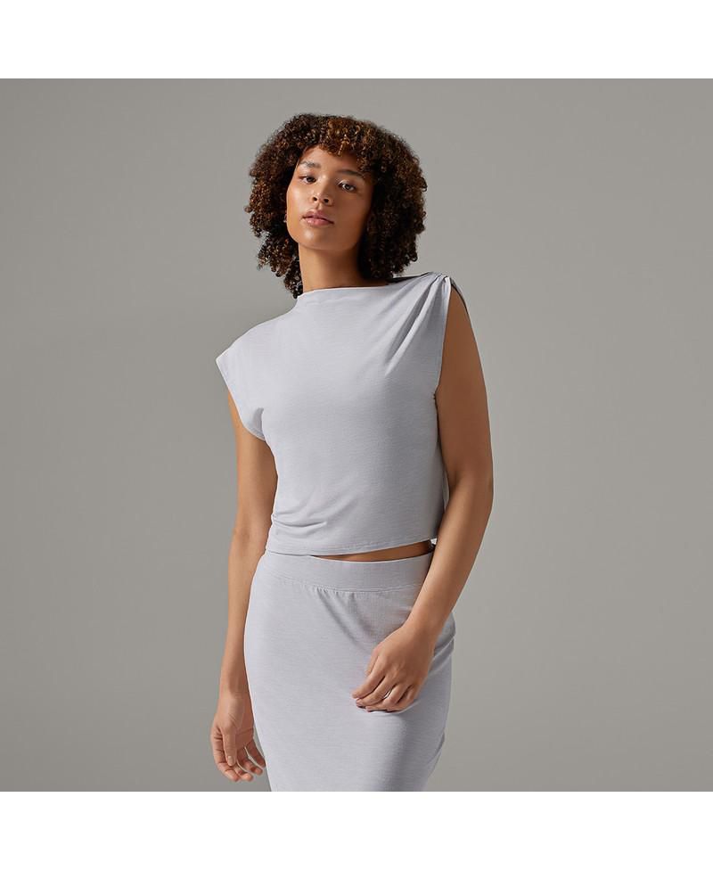 Women's Brushed Tec Knit Asymmetrical Tee