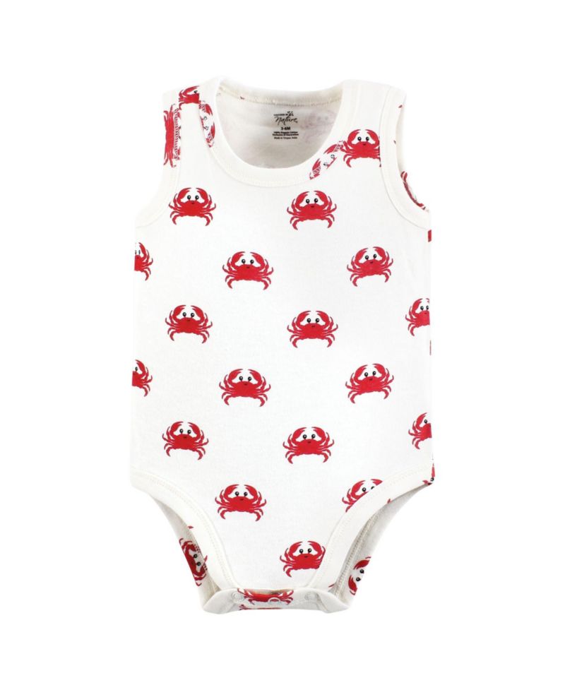 Natural Cotton Sleeveless Bodysuits