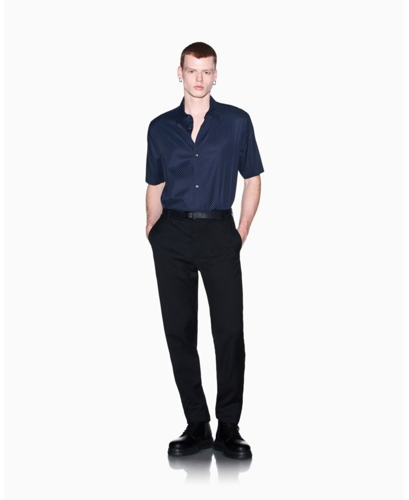 Men's Viscose All Over Logo Woven Shirt