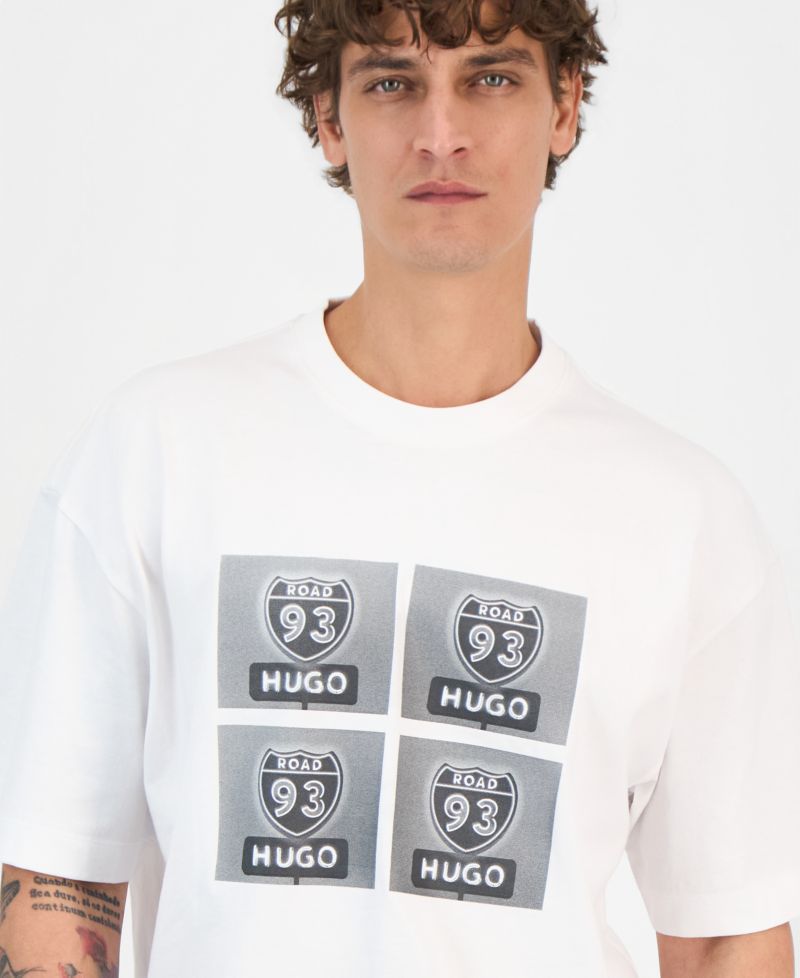 Men's Draxon Cotton Logo-Graphic T-Shirt