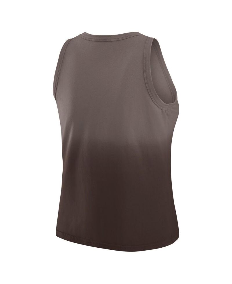 Women's x Gracie Hunt Brown Cleveland Browns Ombre Tank Top