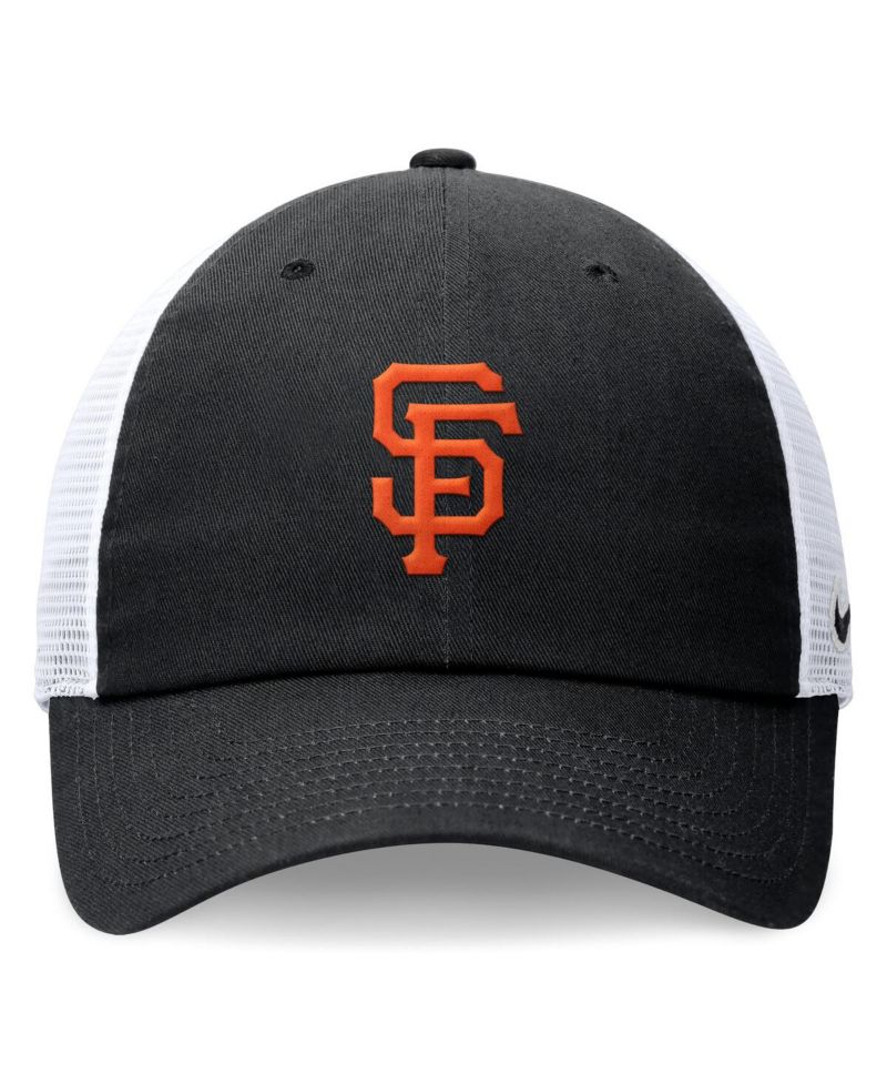 Men's Black San Francisco Giants Club Trucker Adjustable Hat