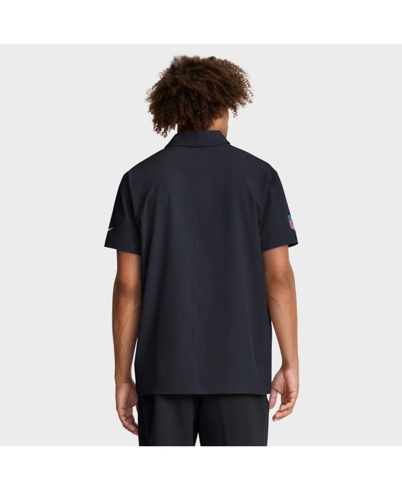 Men's Navy Houston Texans Sideline City Pride Woven Performance Polo Shirt